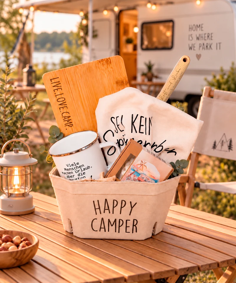 Geschenkbox Happy Camper
