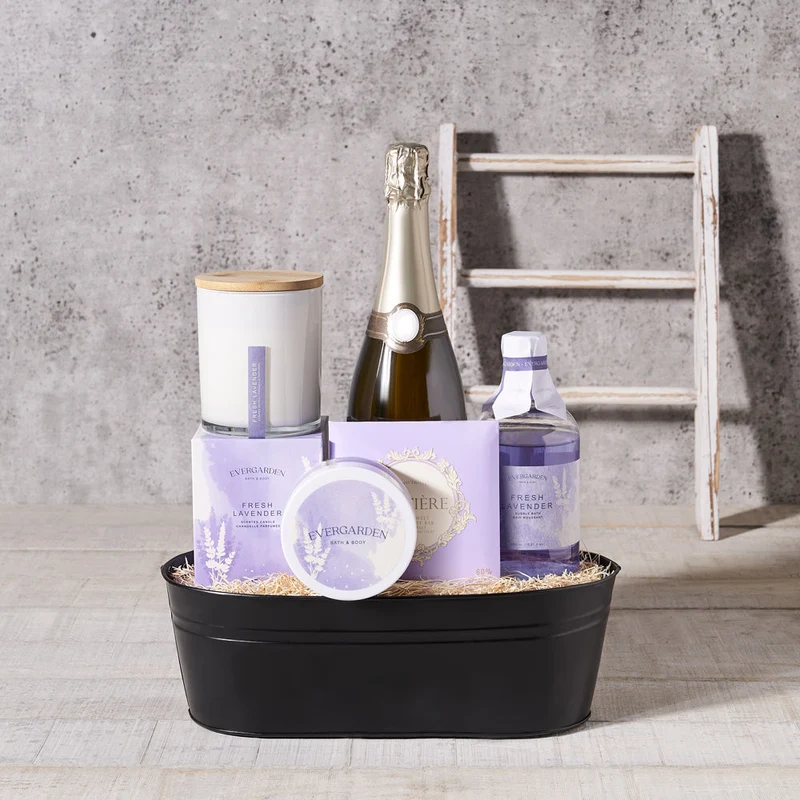 Bath & Champagne Gift Set