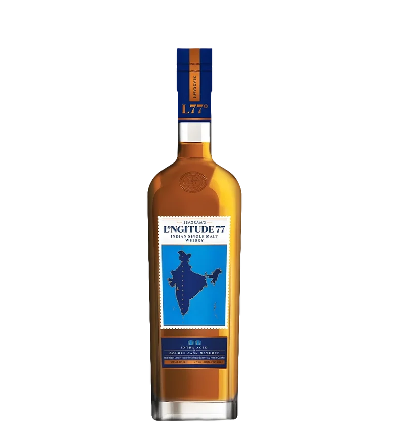 Longitude 77 Indian Single Malt Whisky 750ml