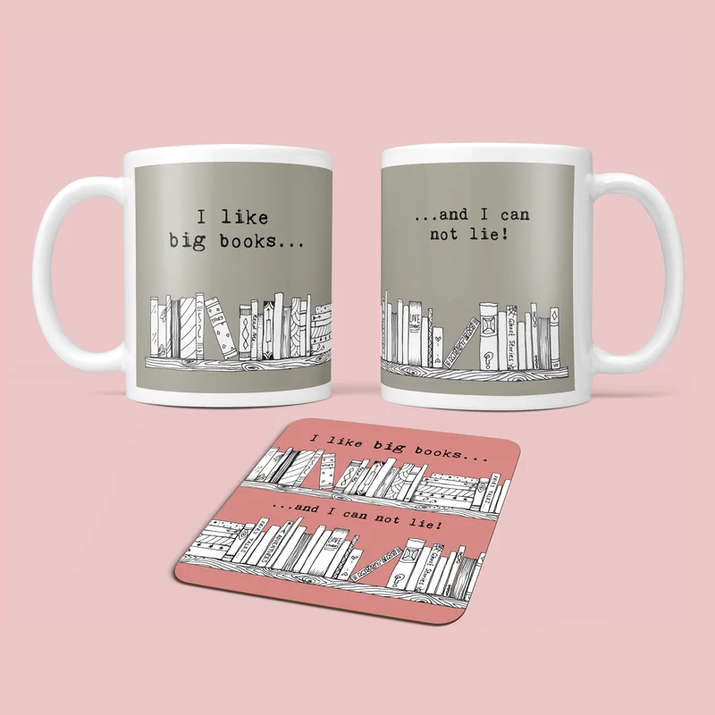 Reading Themed Mug - I Like Big Books And I Can Not Lie