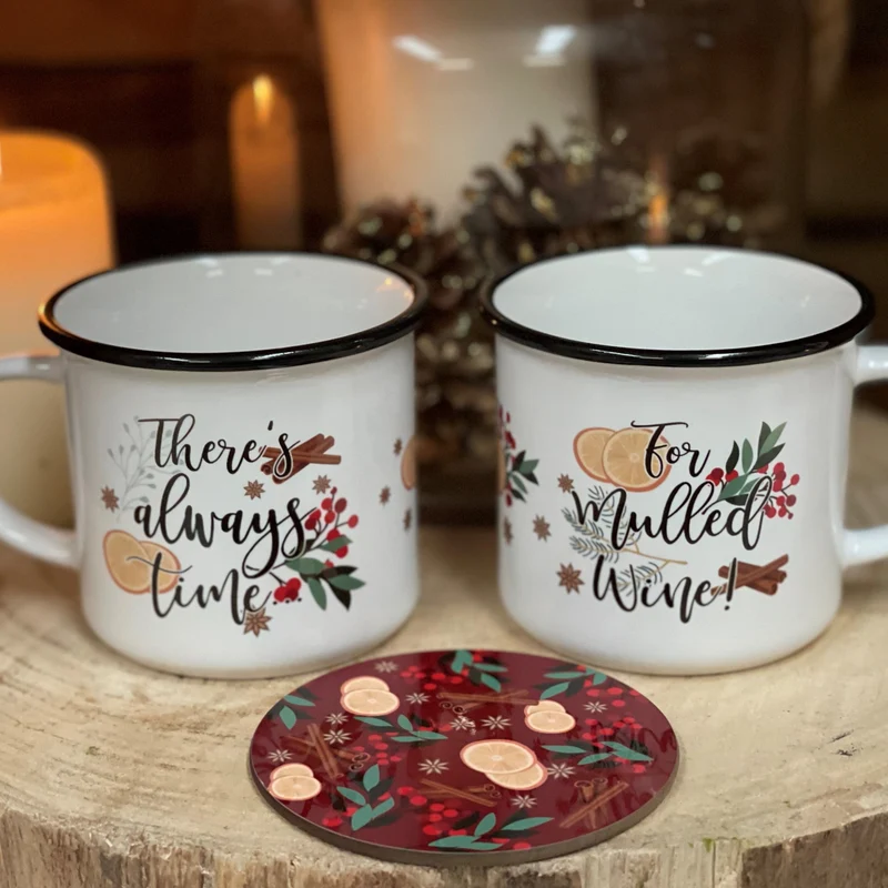 Mulled Wine Mugs Gift Set