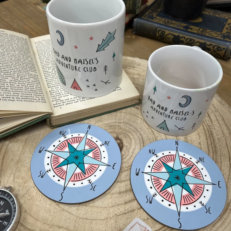Daddy & Daughter, Mummy & Son Adventurer Family Matching Mug Set