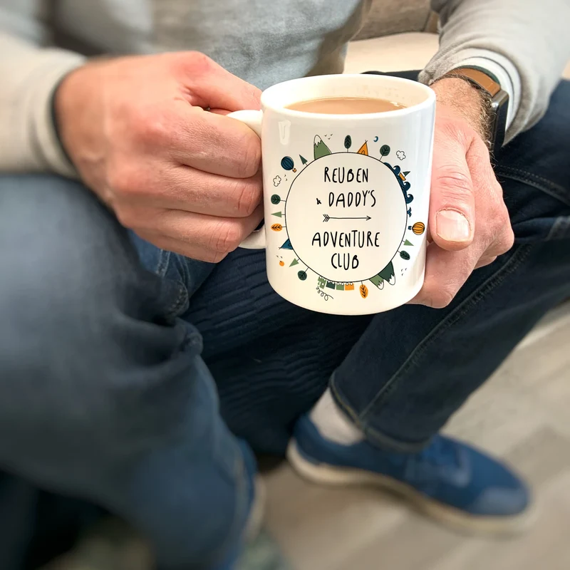 Adventure Gift Set Daddy Daughter Son - Matching Mugs for Father's Day