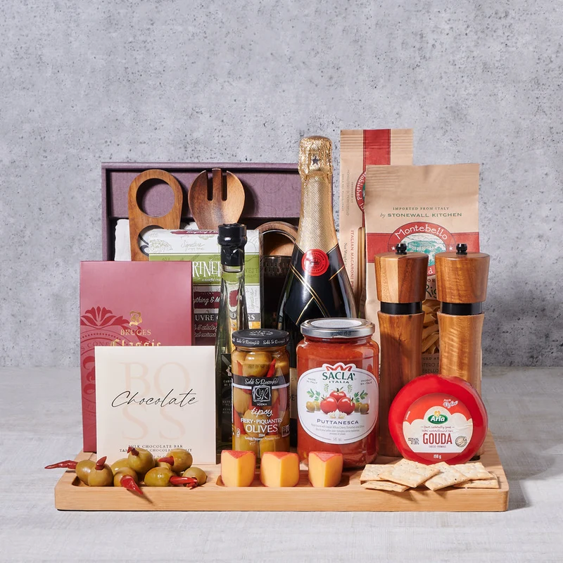 Italian Flavours Gift Set With Champagne