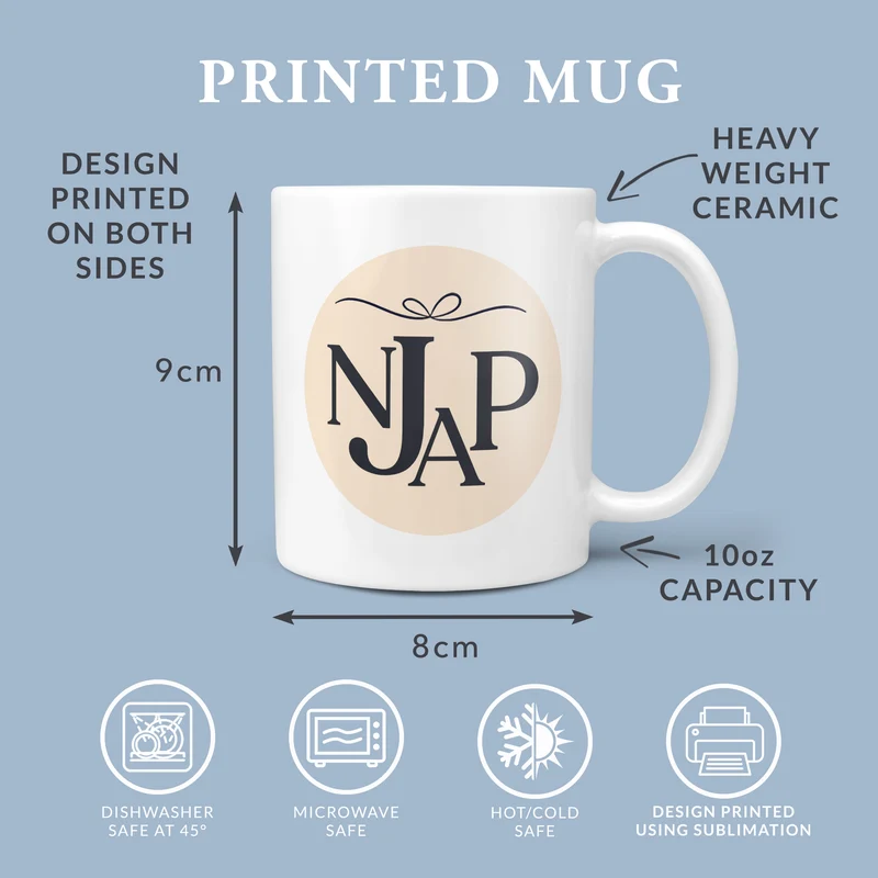 Wedding Gift - Personalised Heart Venue Location Map Mug With Poem - Mr & Mrs, Mr & Mr, Mrs & Mrs
