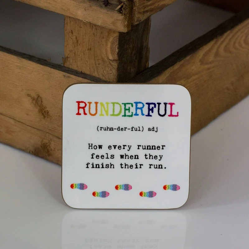 Runderful Running Coasters – Set of 4 Funny Runner Coasters