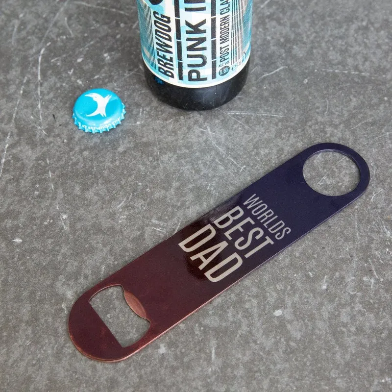 Gift For Dad Idea - Bottle Opener Personalised with Favourite Things