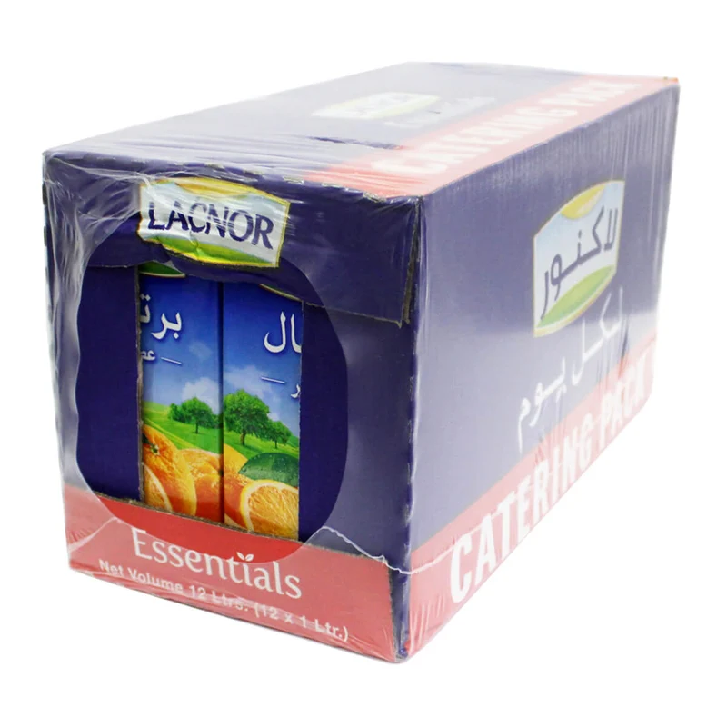 Lacnor Orange Juice Essentials - 12 X 1LTR