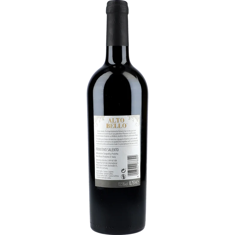 Alto Bello Primitivo 13.5 % 0,75L FL