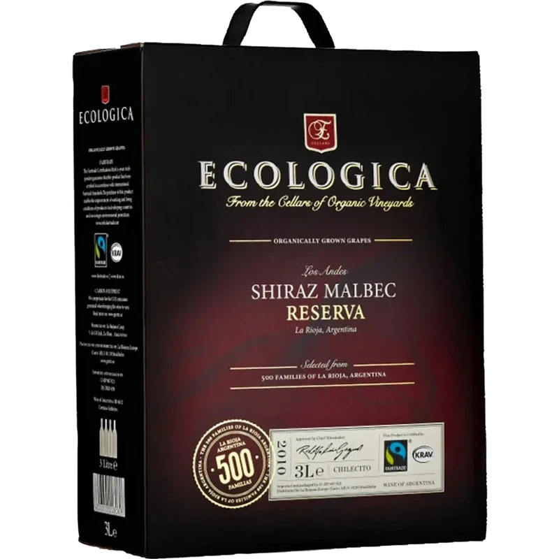 Ecologica Reserva Shiraz Malbec 13 % 3L BIB