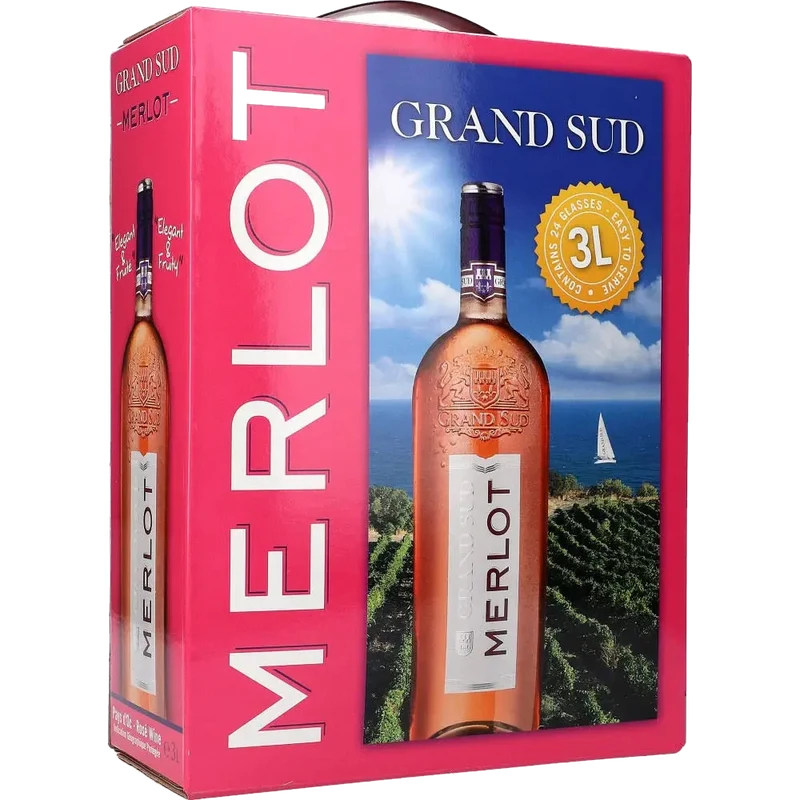 Grand Sud Merlot Rosé 12.5 % 3L BIB