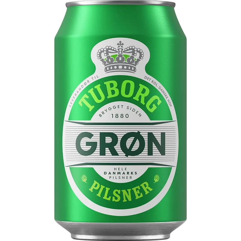 Tuborg Grøn Pilsner 4,6% 24x0,33L Dose zzgl. DPG Pfand