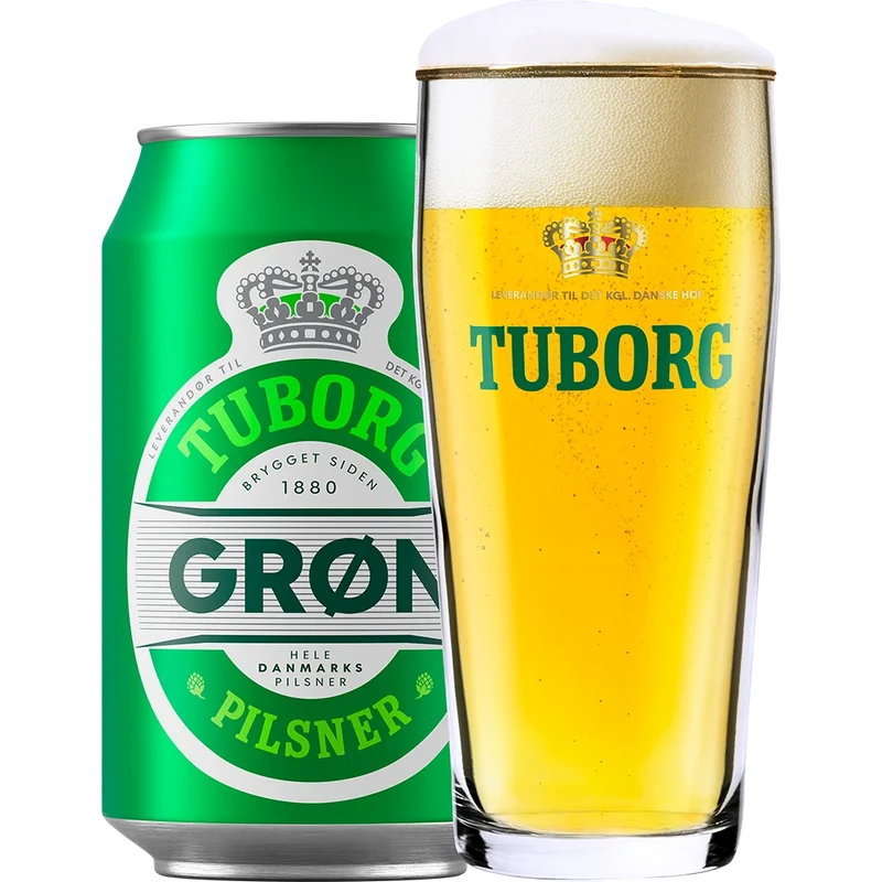 Tuborg Grøn Pilsner 4,6% 24x0,33L Dose zzgl. DPG Pfand