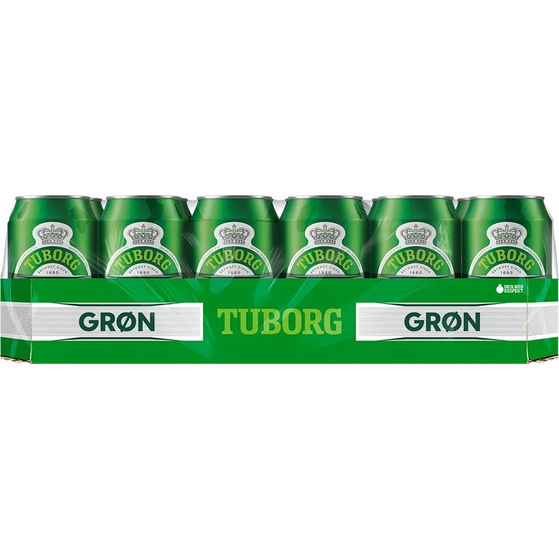 Tuborg Grøn Pilsner 4,6% 24x0,33L Dose zzgl. DPG Pfand