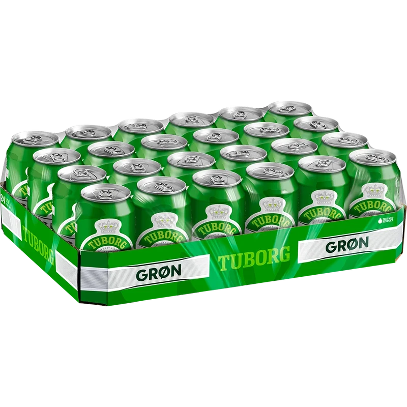 Tuborg Grøn Pilsner 4,6% 24x0,33L Dose zzgl. DPG Pfand