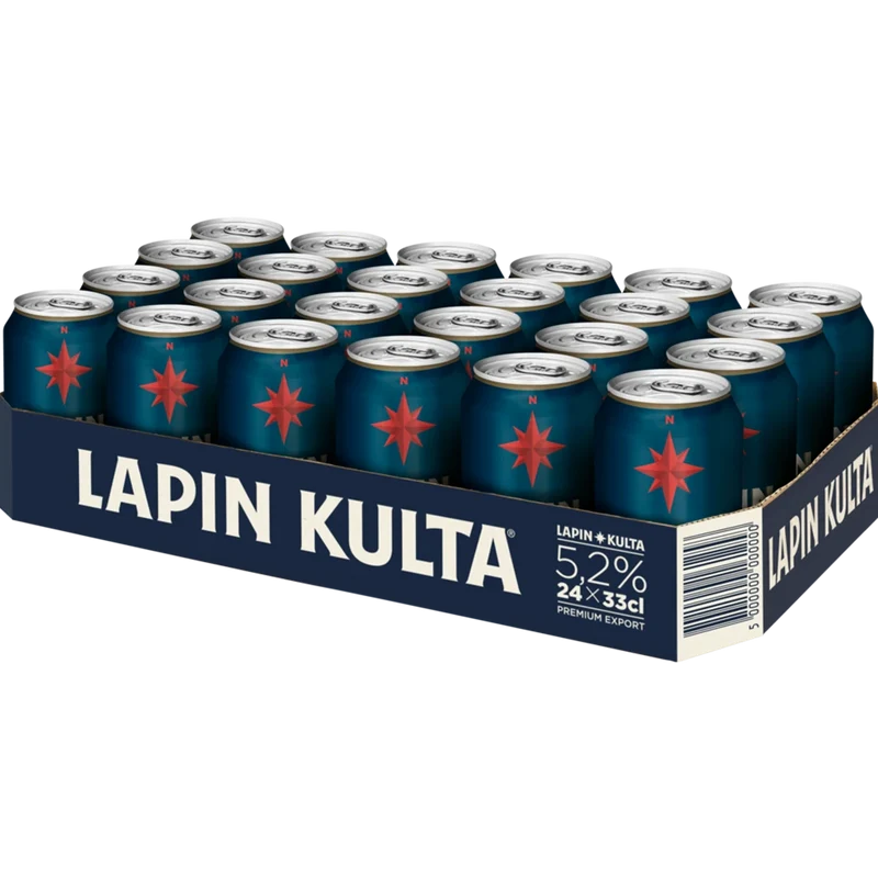 Lapin Kulta Export 5,2% 24x0,33L Dose zzgl. DPG Pfand