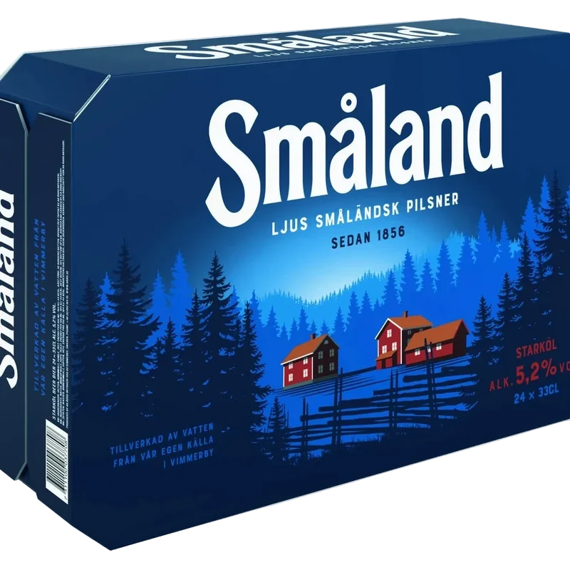 Småland Premium Lager 5,2% 24x0,33L Dose zzgl. DPG Pfand
