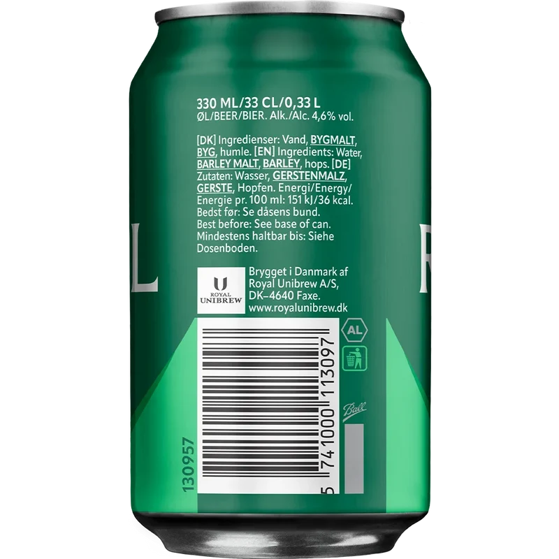 Royal Pilsener 4,6% 24x 0,33L Dose zzgl. DPG Pfand