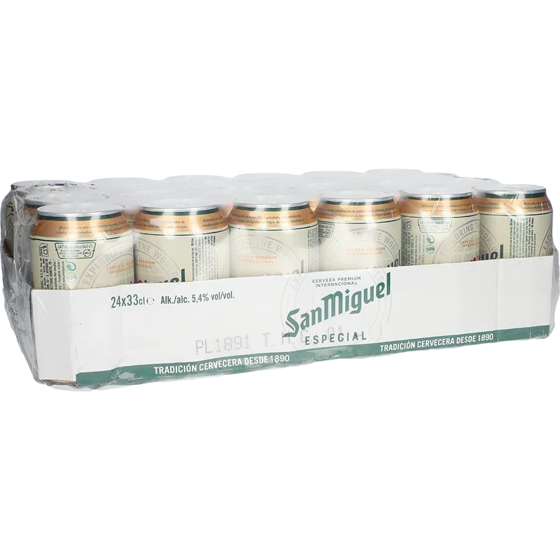 San Miguel Premium Lager 5,4% 24x0,33L Dose zzgl. DPG Pfand