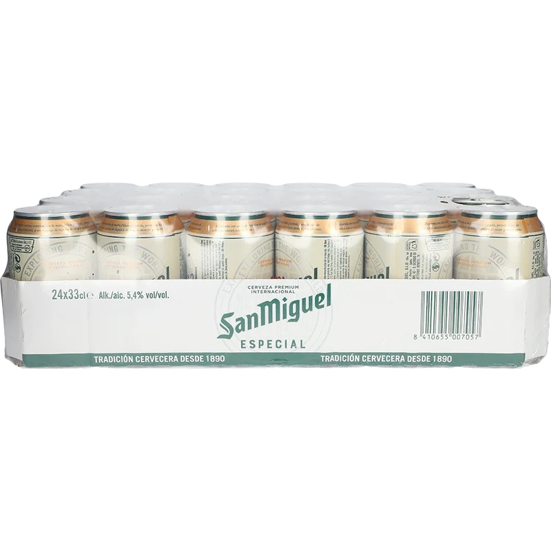 San Miguel Premium Lager 5,4% 24x0,33L Dose zzgl. DPG Pfand