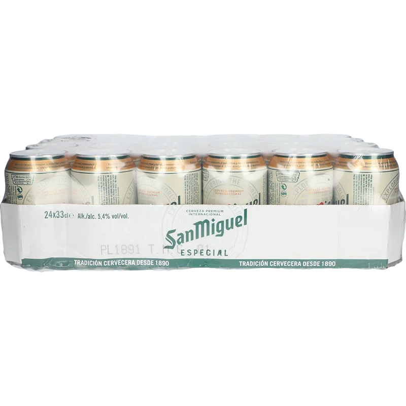 San Miguel Premium Lager 5,4% 24x0,33L Dose zzgl. DPG Pfand