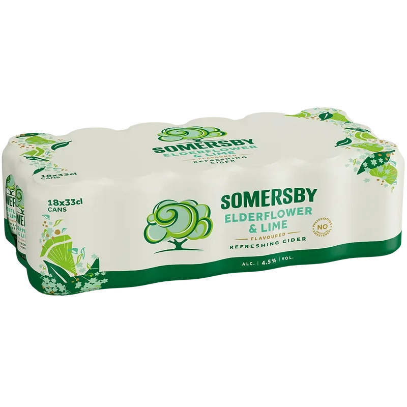 Somersby Elderflower Lime 4,5% 18x0,33L Dose zzgl. DPG Pfand
