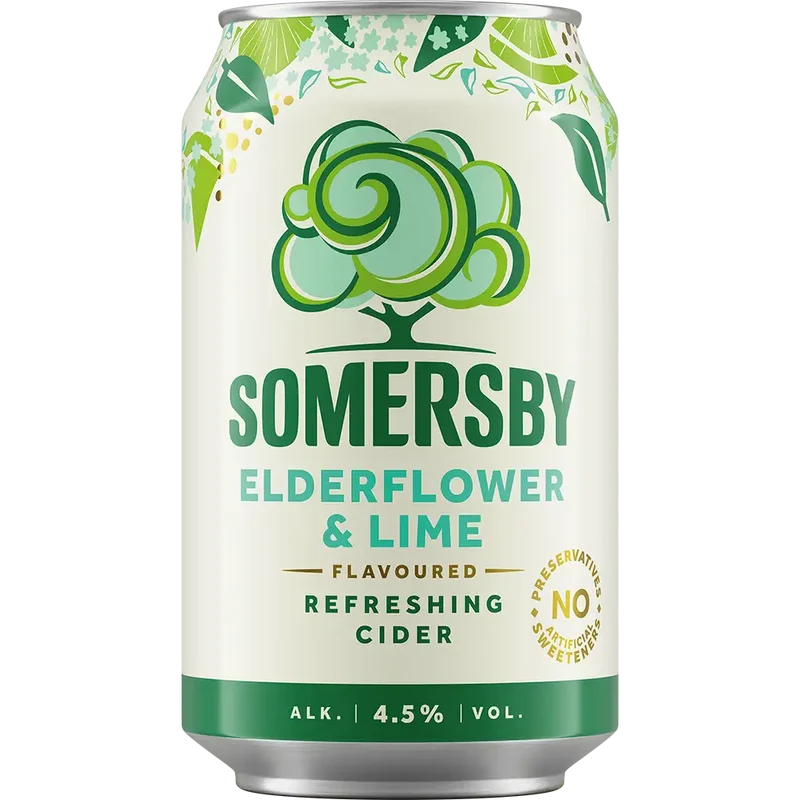 Somersby Elderflower Lime 4,5% 18x0,33L Dose zzgl. DPG Pfand