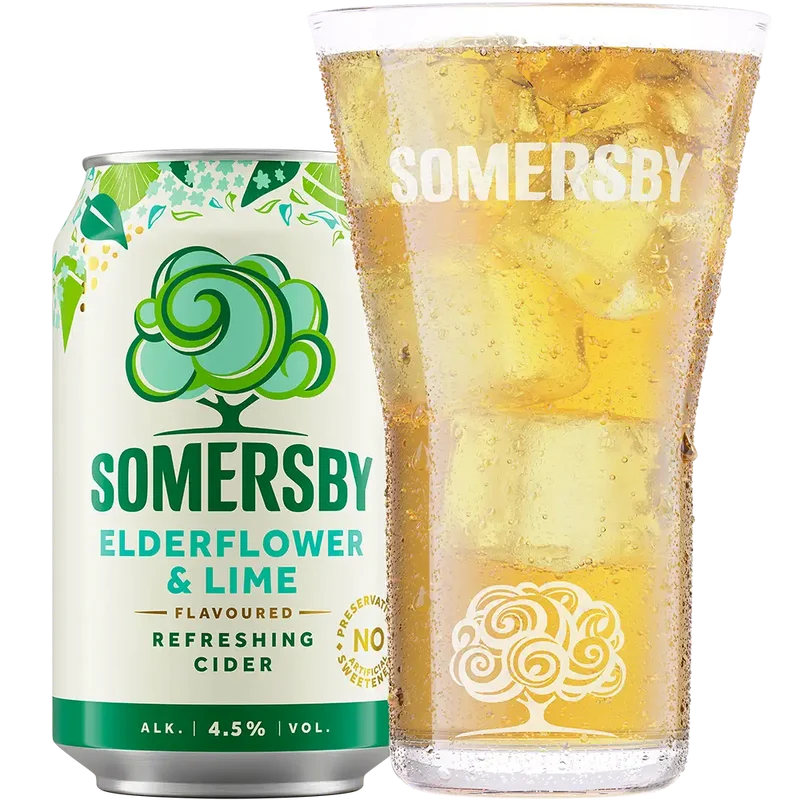 Somersby Elderflower Lime 4,5% 18x0,33L Dose zzgl. DPG Pfand