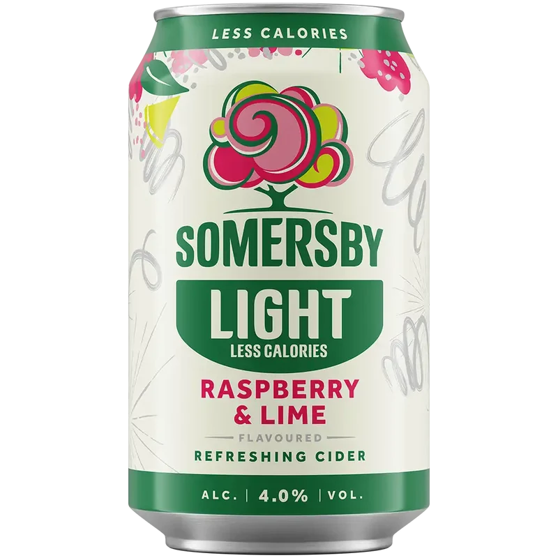 Somersby Rasberry-Lime Lite 4,0% 18x0,33L Dose zzgl. DPG Pfand
