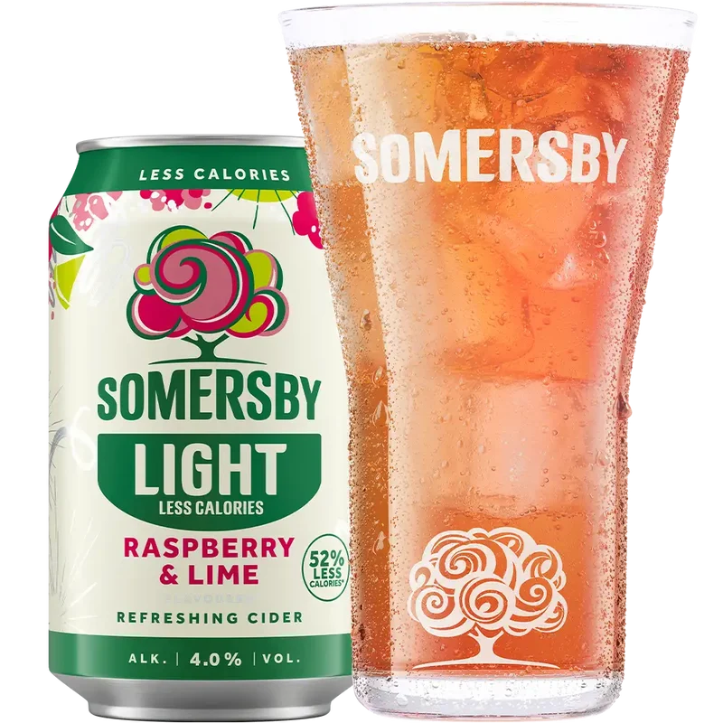 Somersby Rasberry-Lime Lite 4,0% 18x0,33L Dose zzgl. DPG Pfand