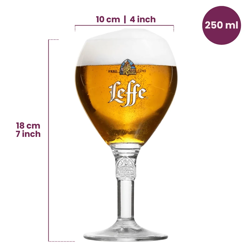 Leffe Biergläser 250 ml - 6 Stück