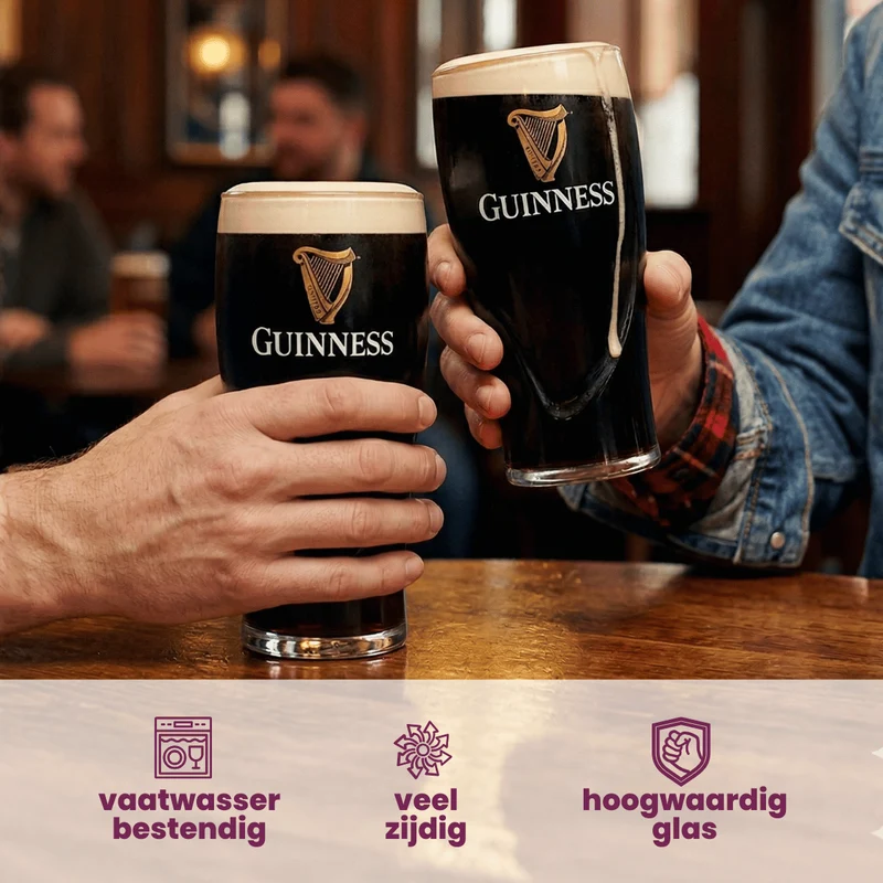 Guinness Biergläser Pint 500 ml - 2 Stück