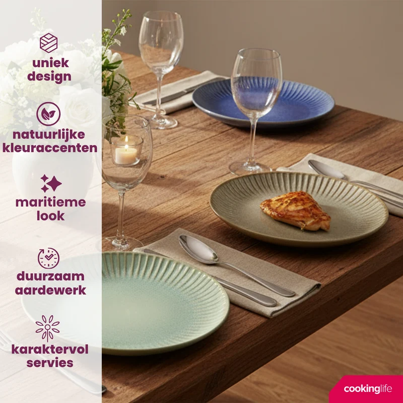 Cookinglife Tassen Aqua Maris 400 ml - 6 Stück