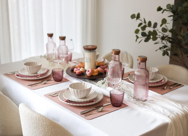 Cosy & Trendy Karaffe mit Kork – Raya – Pink – 1 Liter