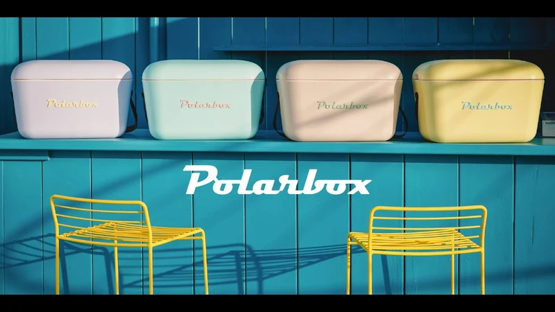 Polarbox Kühlbox mit Schultergurt - Marineblau Senf - 20 Liter