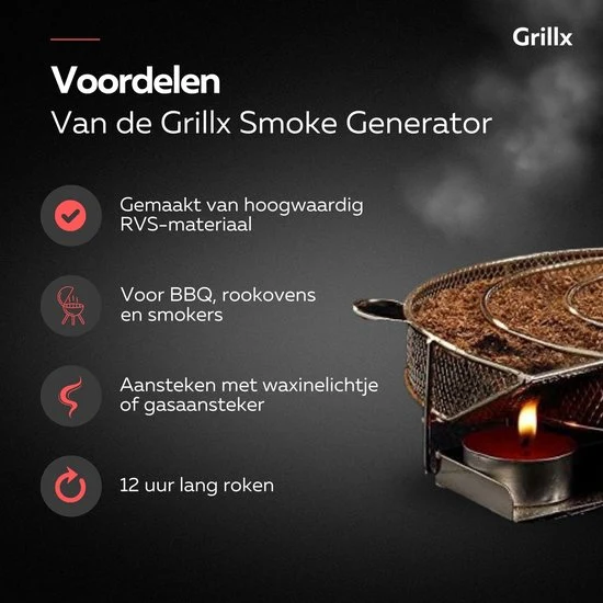 GrillX BBQ Cold Smoke Set - Kaltes Räuchern