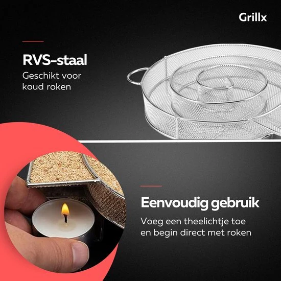 GrillX BBQ Cold Smoke Set - Kaltes Räuchern
