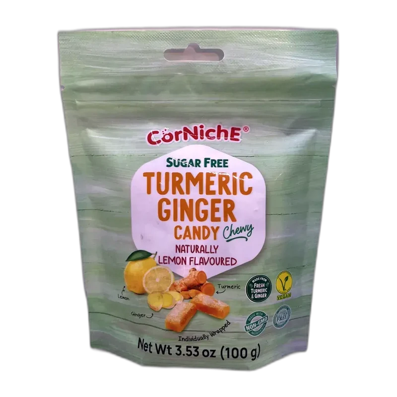 CORNICHE Tumeric Ginger Candy Zitrone 100G