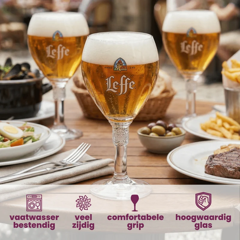 Leffe Biergläser 250 ml - 6 Stück