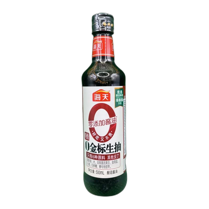 HT GOLDEN LABEL Light Soy Sauce 0 additives 500ML