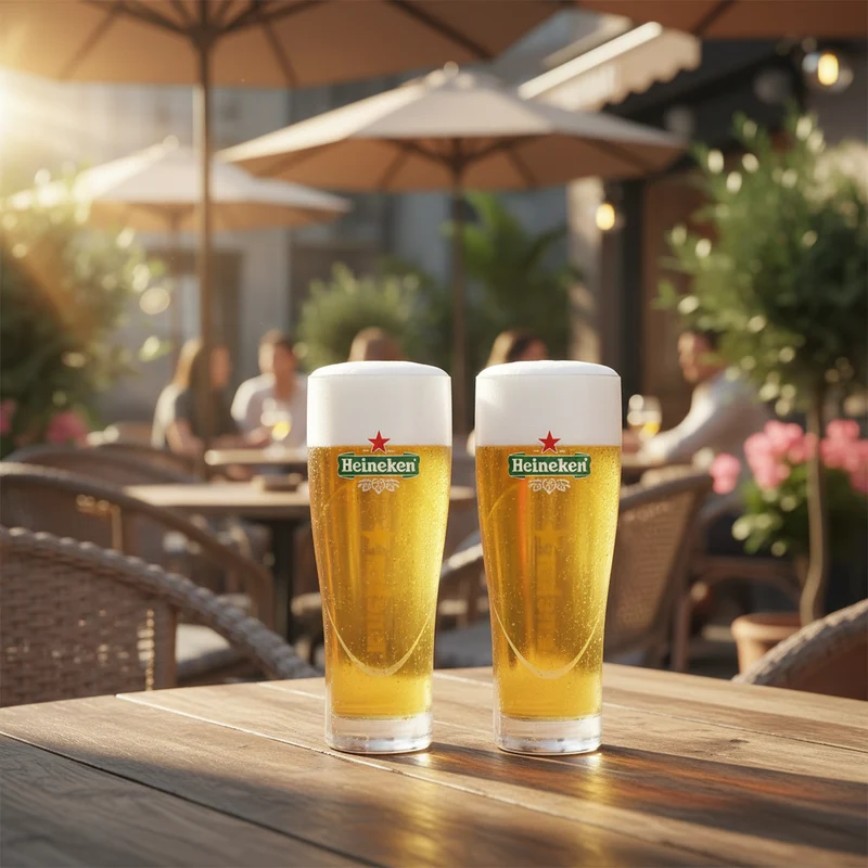 Heineken Ellipse Biergläser – 250 ml – 2er-Pack