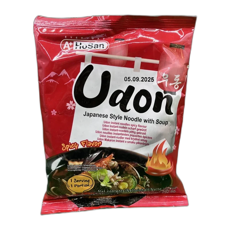 A+ HoSan Instant Udon N. Scharf Gewürzt 232,6G