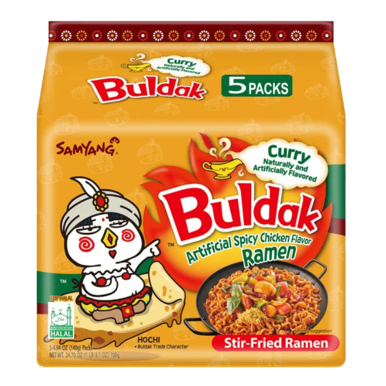 SAMYANG Buldak Curry Hot Chicken Ramen 5x140G