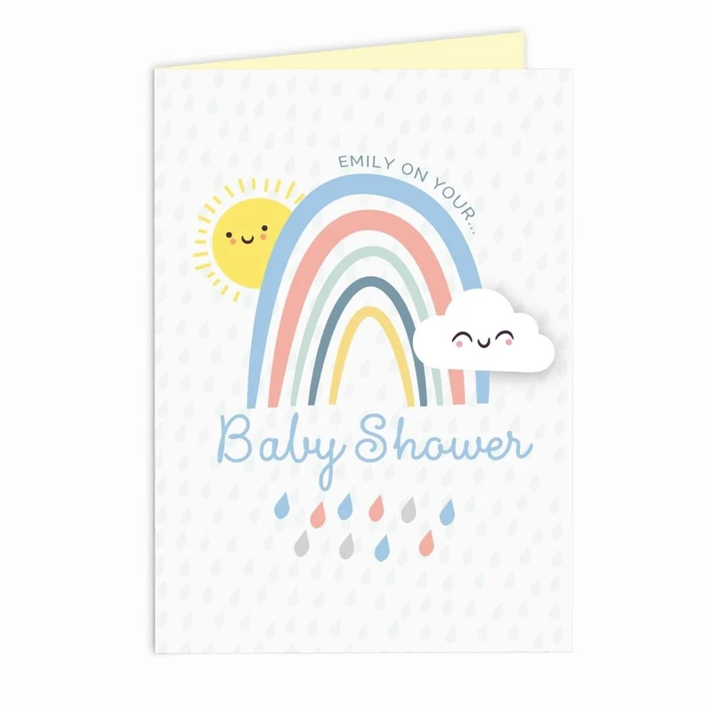Personalised Baby Shower And New Baby Card