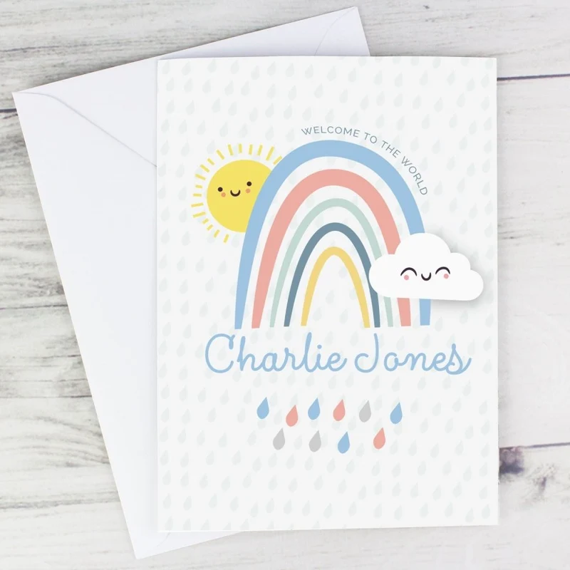 Personalised Baby Shower And New Baby Card