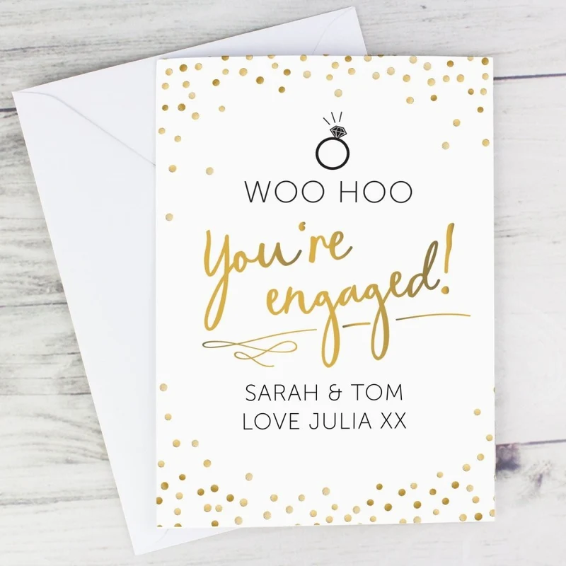 Personalised Engagement Card