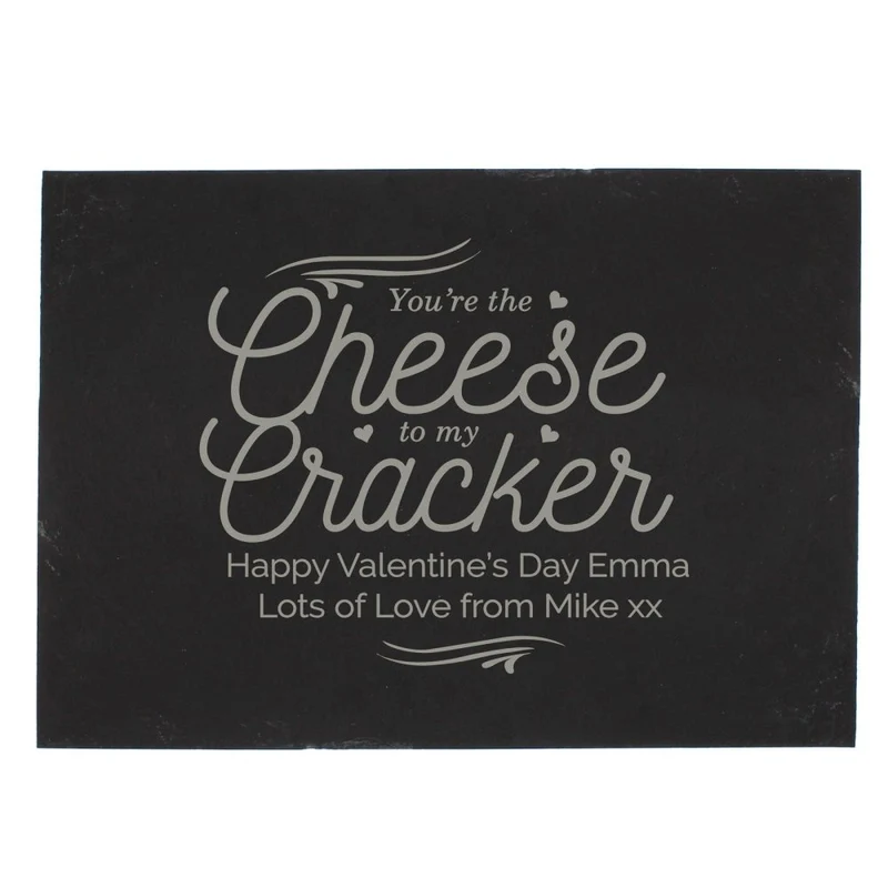 Personalised Cheese To My Cracker Slate Cheese Board