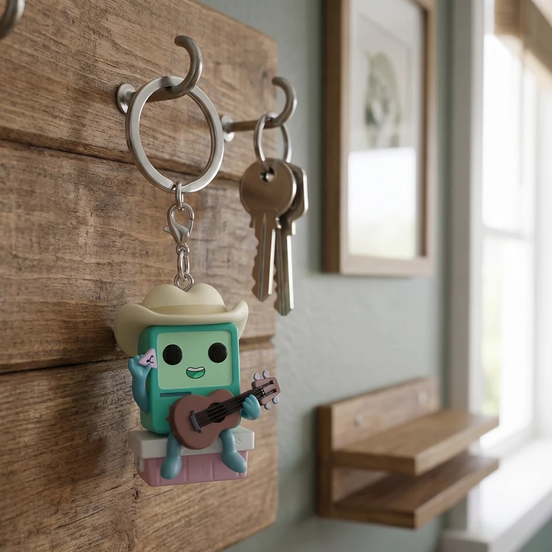Adventure Time - Cowboy BMO mit Gitarre Funko Pop Schlüsselanhänger