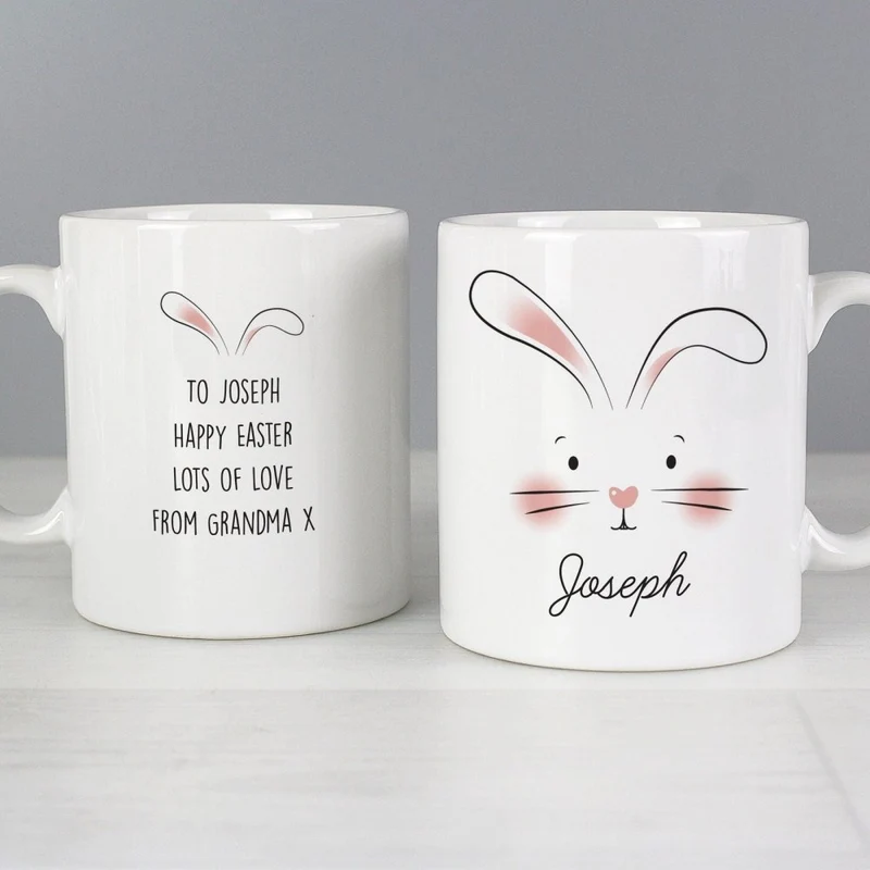 Personalised Bunny Features Mug