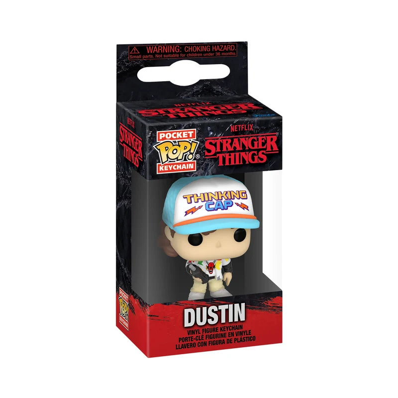 Dustin Henderson Season 4 Funko Pop Schlüsselanhänger - Stranger Things